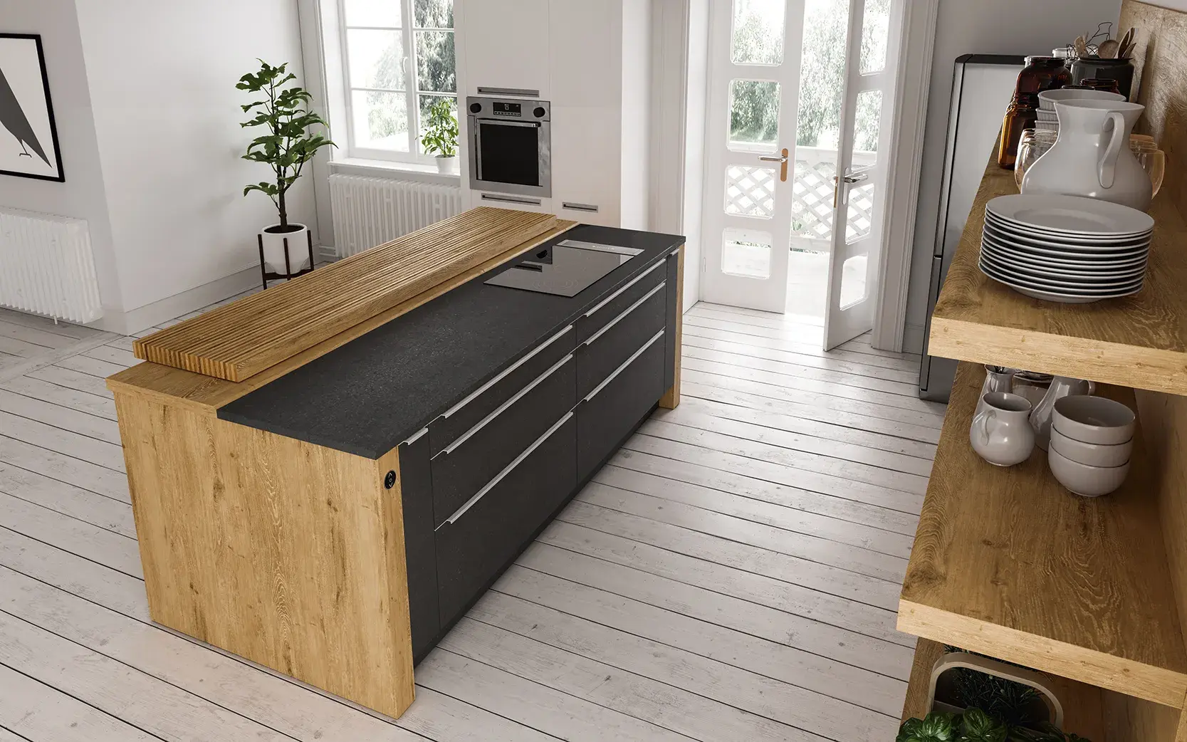 Oster QUANTUM Wildeiche Hubinsel