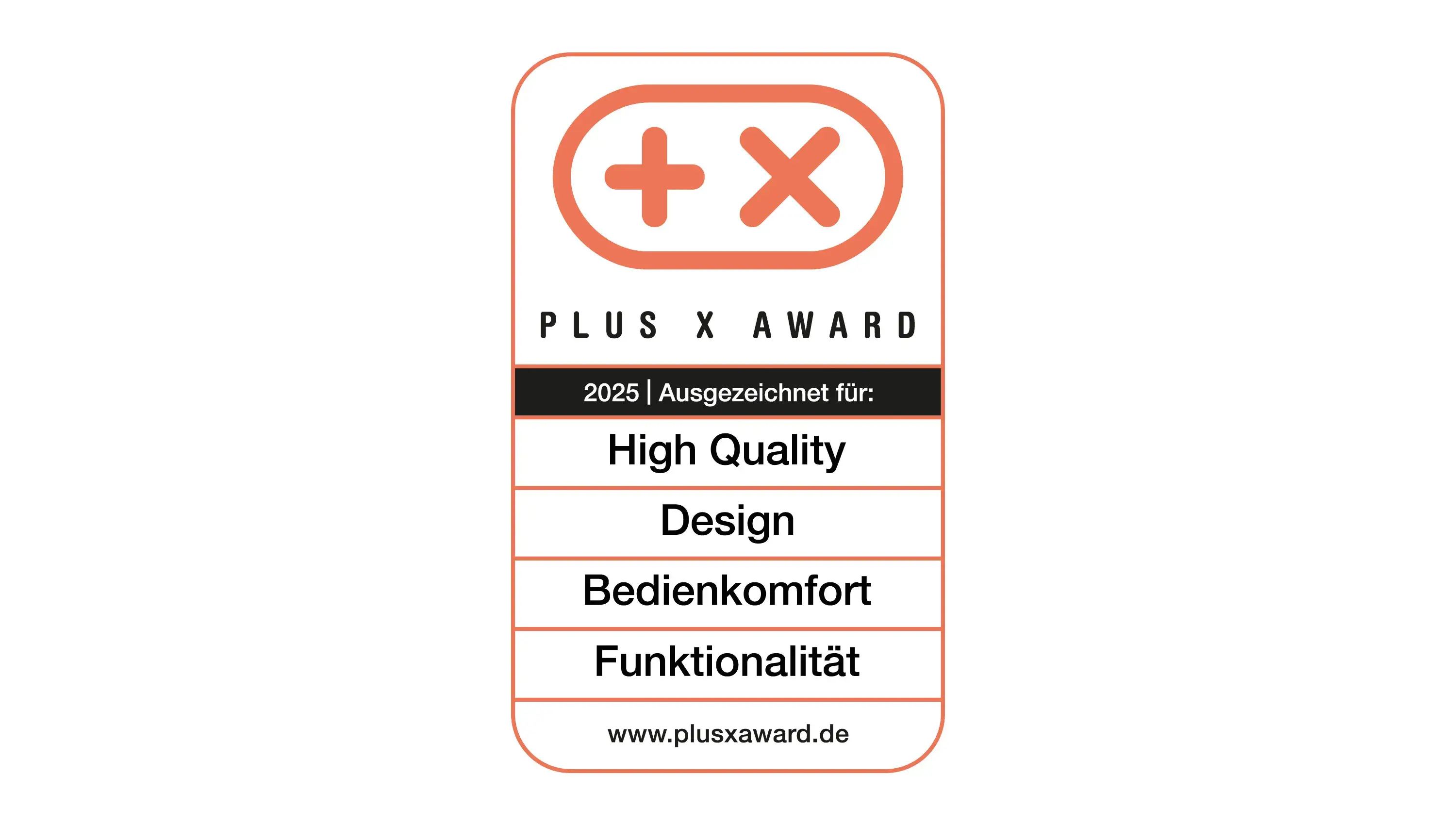benthaus Plus X Award 2025 quer auf Weiss